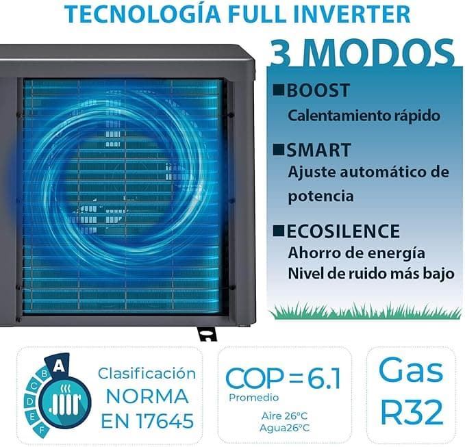 BOMBA DE CALOR HPGIC75 FULL INVERTER - 75m³ - Imagen 6
