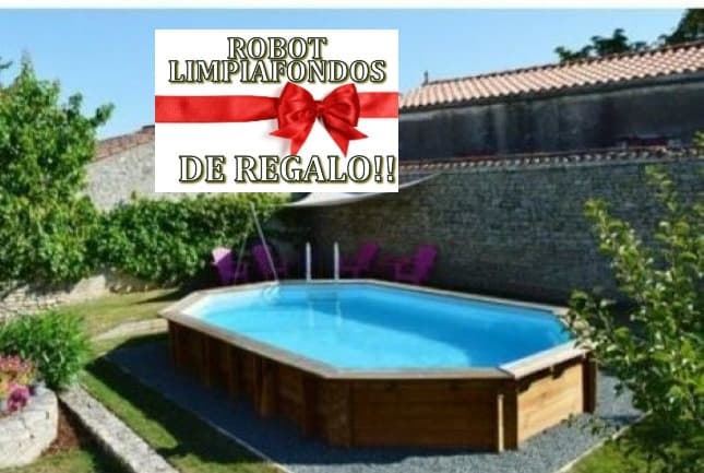 PISCINA 7900892 SAFRAN2    620 x 395 x 136 cm + REGALO ROBOT LIMPIAFONDOS - Imagen 1
