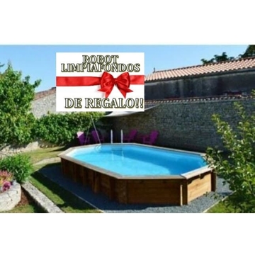 PISCINA 7900892 SAFRAN2    620 x 395 x 136 cm + REGALO ROBOT LIMPIAFONDOS - Imagen 1