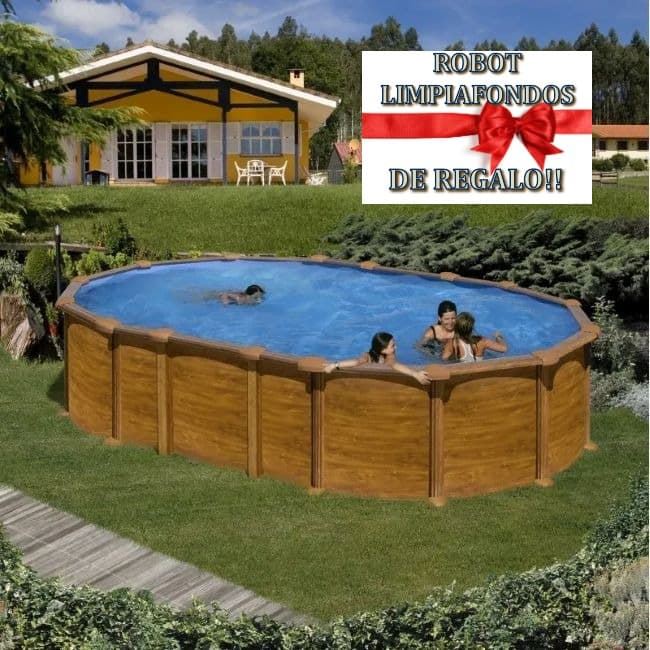 PISCINA AMAZONIA KITPROV6188WO 610 x 375 x 132 cm + REGALO  ROBOT LIMPIAFONDOS - Imagen 1