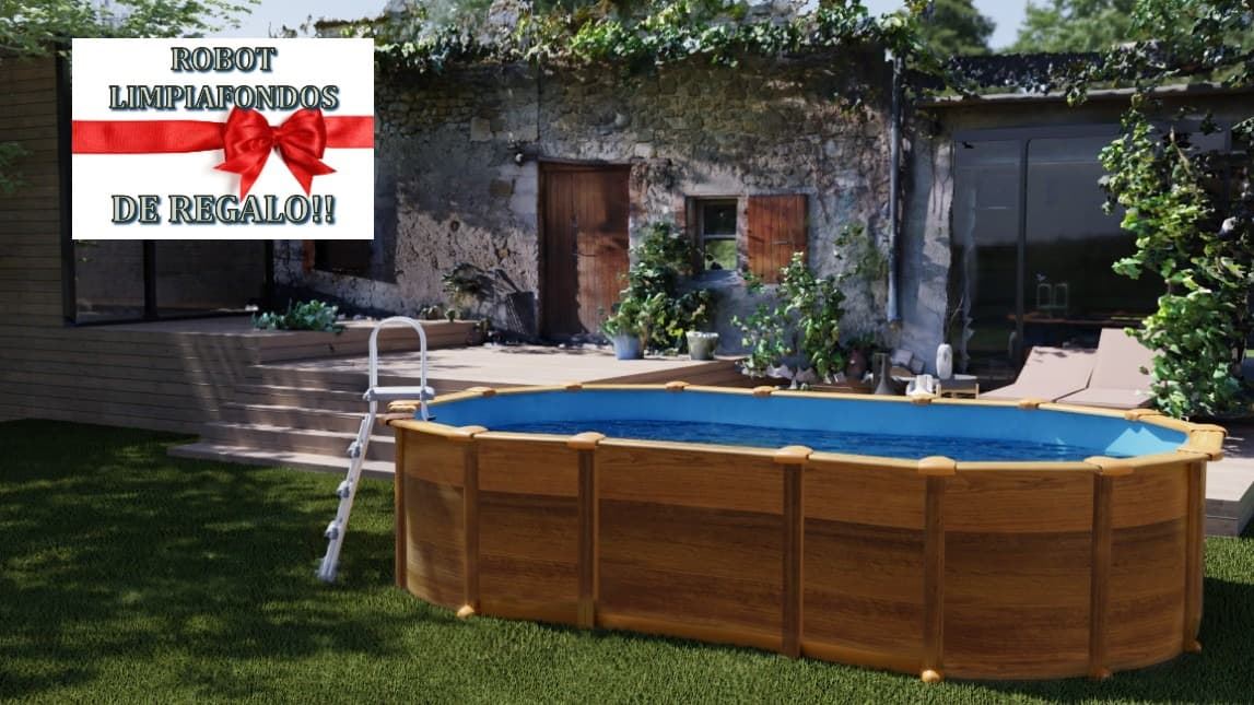 PISCINA AMAZONIA KITPROV7388WO OVALADA 730 x 375 x 132 cm - Imagen 1