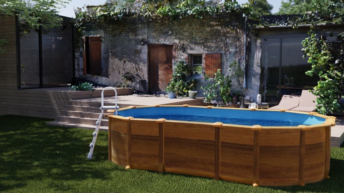 PISCINA AMAZONIA KITPROV7388WO OVALADA 730 x 375 x 132 cm - Imagen 7