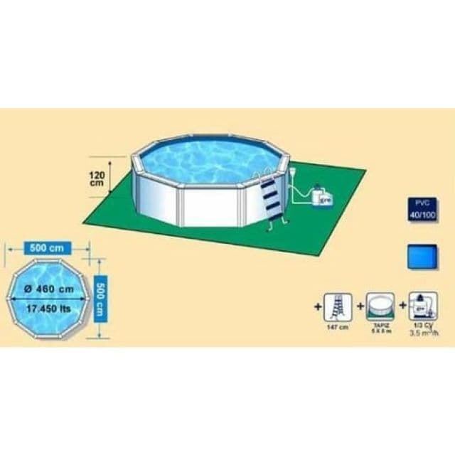 PISCINA FIDJI KIT460ECO REDONDA Ø460 x 120 cm - Imagen 3