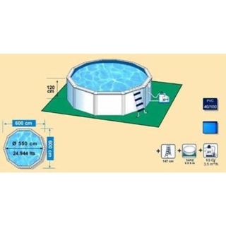 PISCINA FIDJI KIT550ECO REDONDA Ø550 x 120 cm - Imagen 2