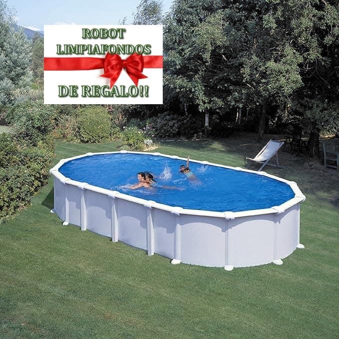 PISCINA HAIT KITPROV7388 OVALADA 730 x 375 x 132 cm + REGALO ROBOT LIMPIAFONDOS - Imagen 1