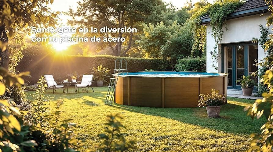 PISCINA MAURITIUS KITPR558WO REDONDA 550 x 132CM ALT(GRE) - Imagen 2