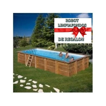 PISCINA MINT 788032 RECTANGULAR 1010 x 418 x 146cm + REGALO ROBOT LIMPIAFONDOS - Imagen 1