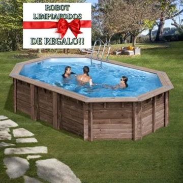 PISCINA OVALADA MACADAMIA KPBOC632 – 632 x 335 x 130 cm + REGALO ROBOT LIMPIAFONDOS - Imagen 1