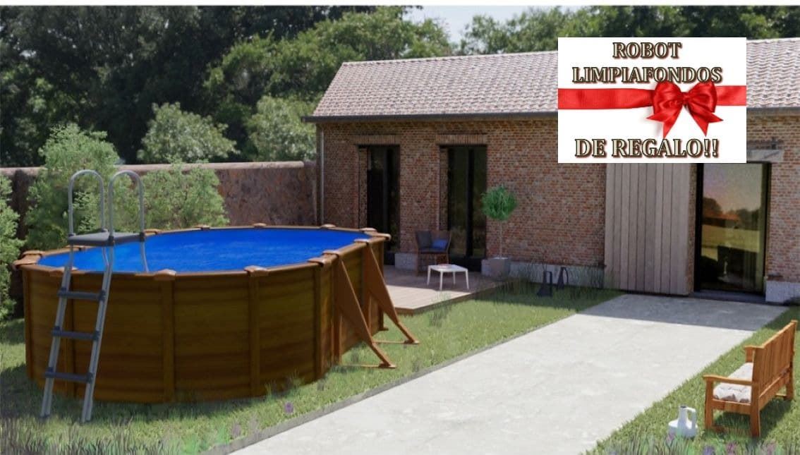 PISCINA PACIFIC KIT610W OVALADA 610 x 375 x 120 cm + REGALO ROBOT LIMPIAFONDOS - Imagen 1