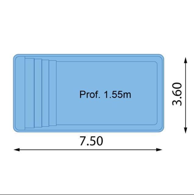 PISCINA RECTANGULAR SPACE 750 - Imagen 3