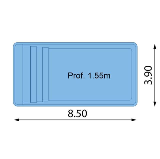 PISCINA RECTANGULAR SPACE 850 - Imagen 4