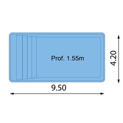PISCINA RECTANGULAR SPACE 950 - Imagen 2
