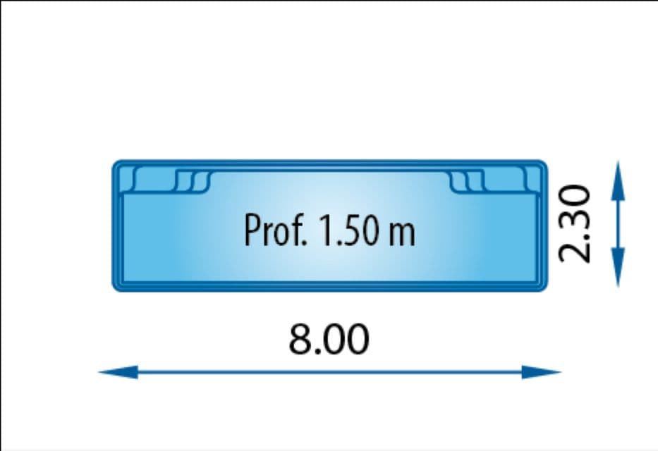 PISCINA RECTANGULAR SWIM 8 - Imagen 3
