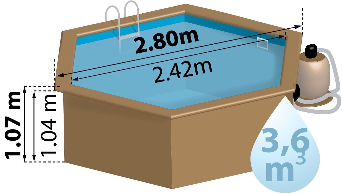 PISCINA REDONDA 800008 LILI 2 – Ø280 x 107 cm - Imagen 3