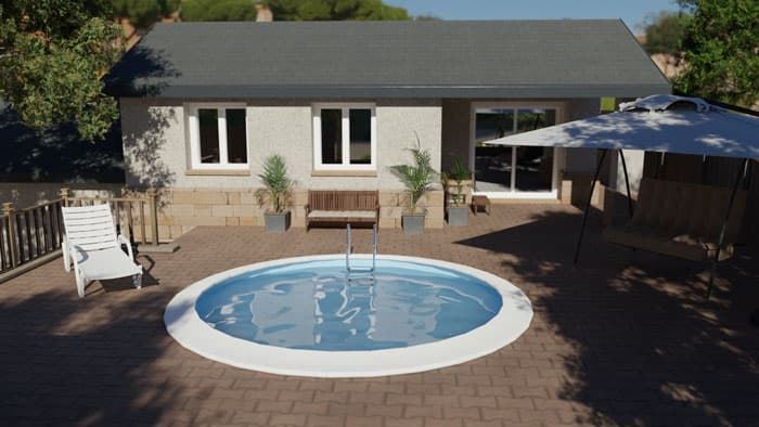 PISCINA SERIE SUMATRA KPE4227 REDONDA 420X120 + REGALO ROBOT LIMPIAFONDOS - Imagen 6