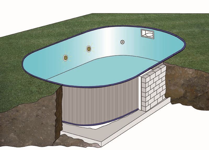 PISCINA SERIE SUMATRA KPEOV6027 OVALADA 600X320X120 - Imagen 2